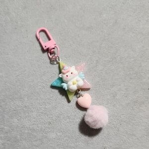 Pastel Unicorn Star Key Holder